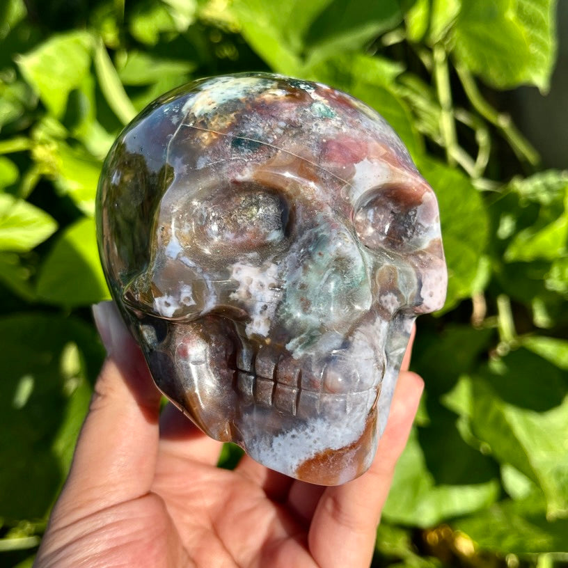 Ocean Jasper Skull