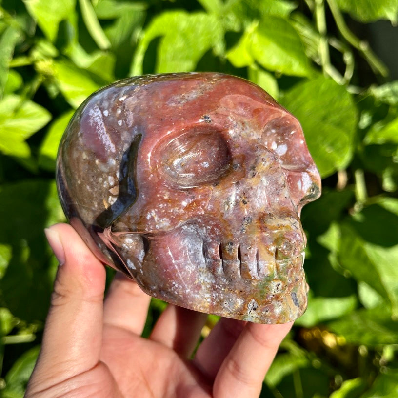 Ocean Jasper Skull