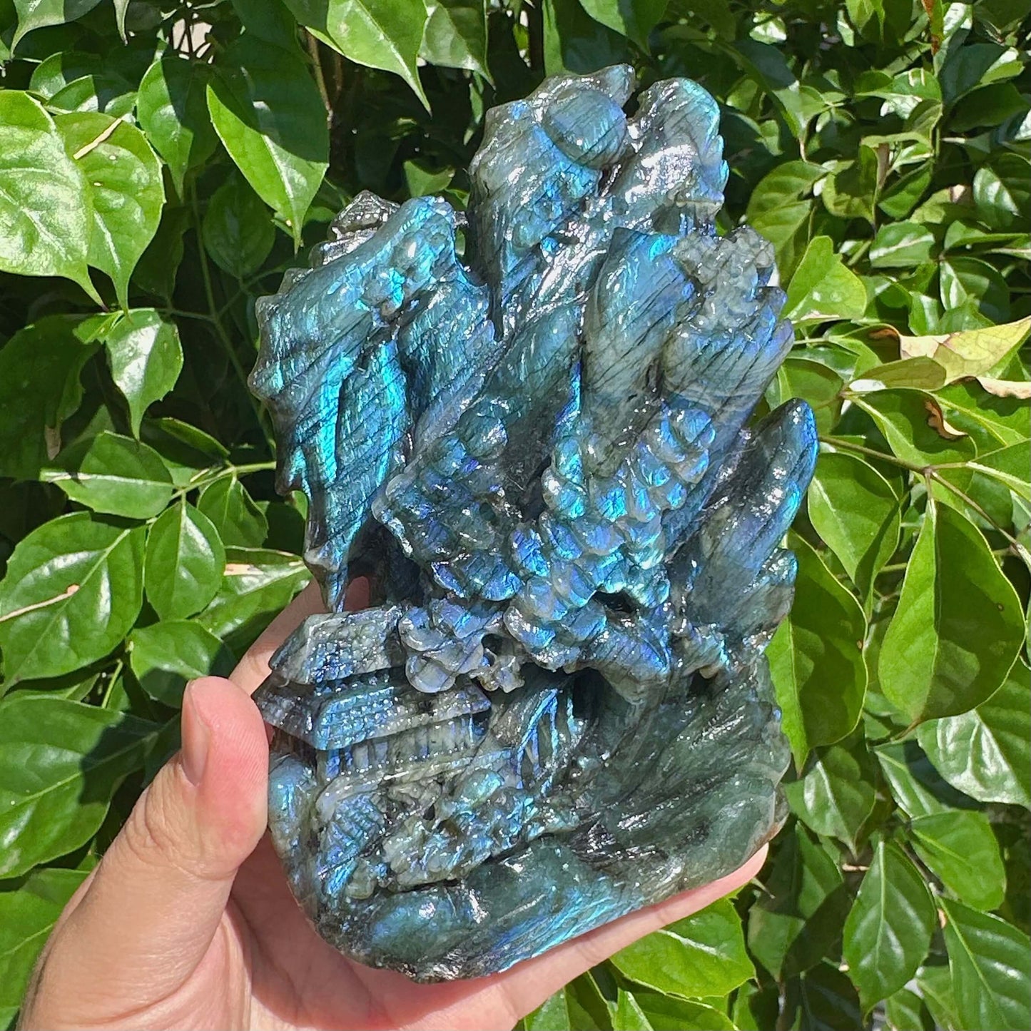 Labradorite Landscape Carving