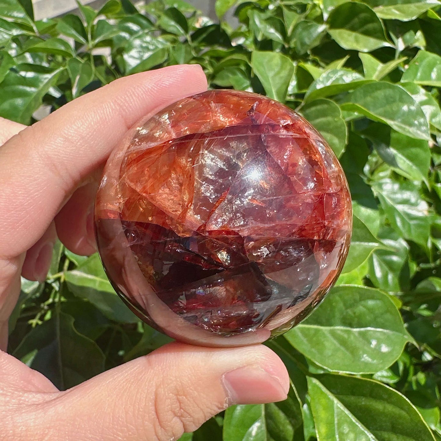 Fire Quartz Sphere