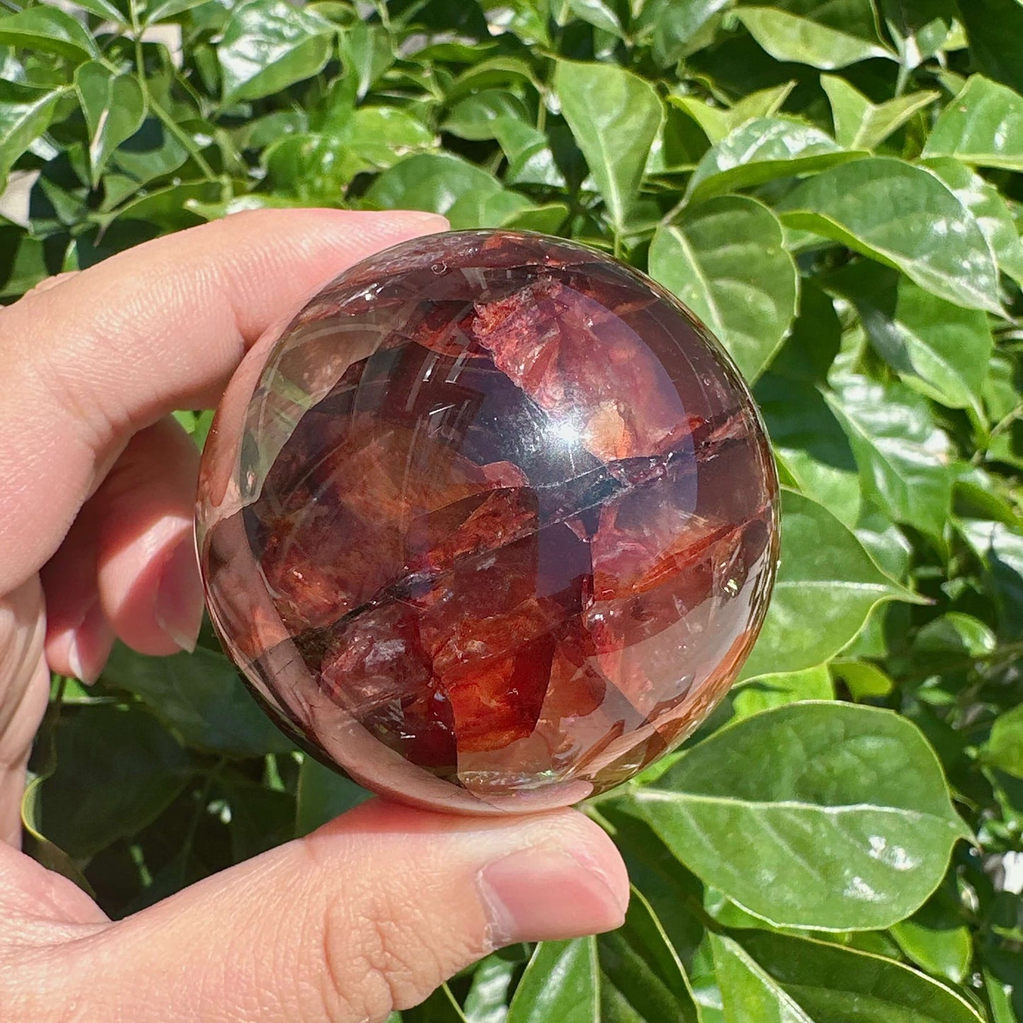 Fire Quartz Sphere
