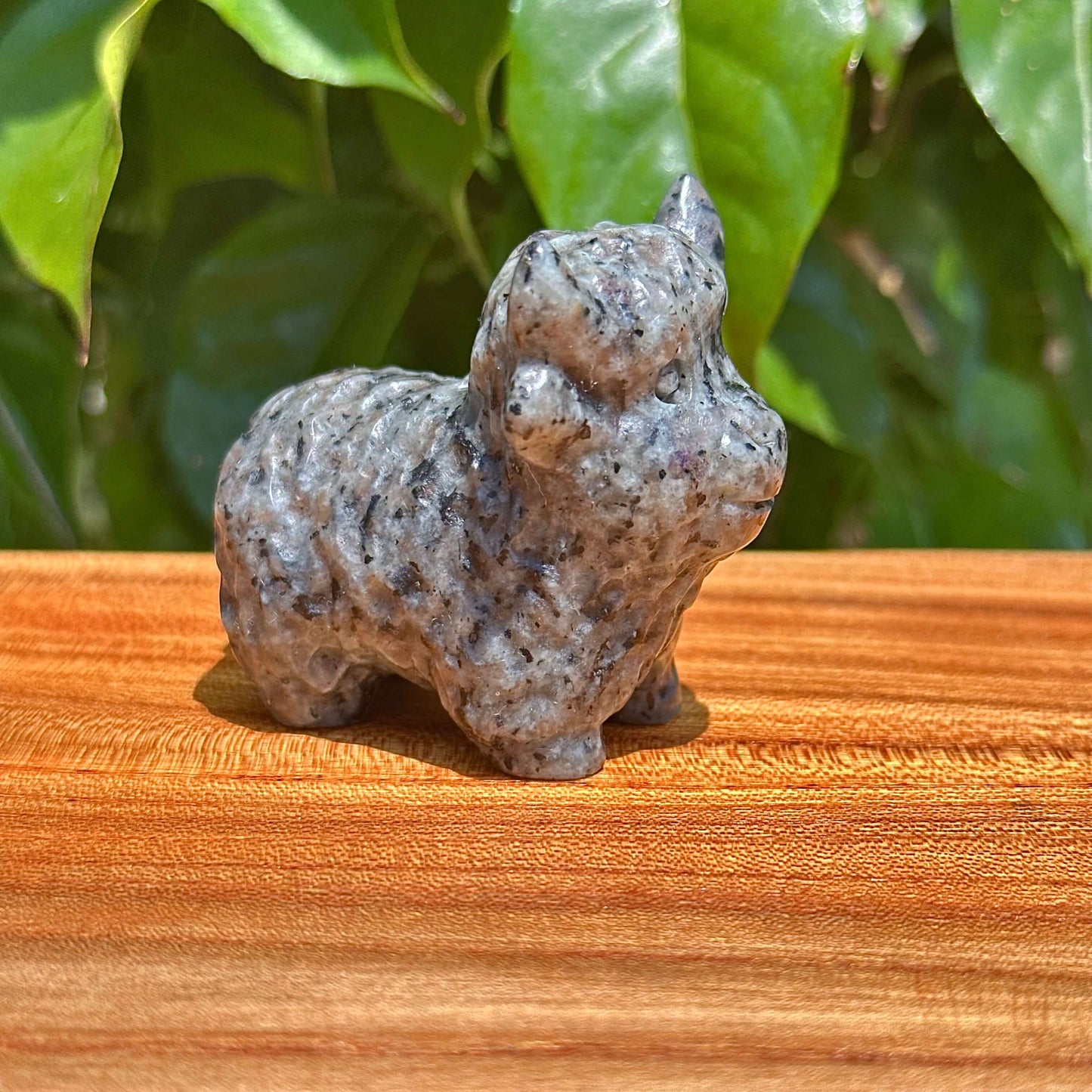 Crystal Highland Cattle Carving