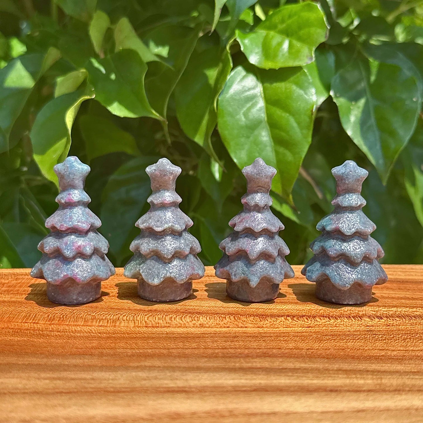 Ruby In Kyanite Christmas Tree Carving