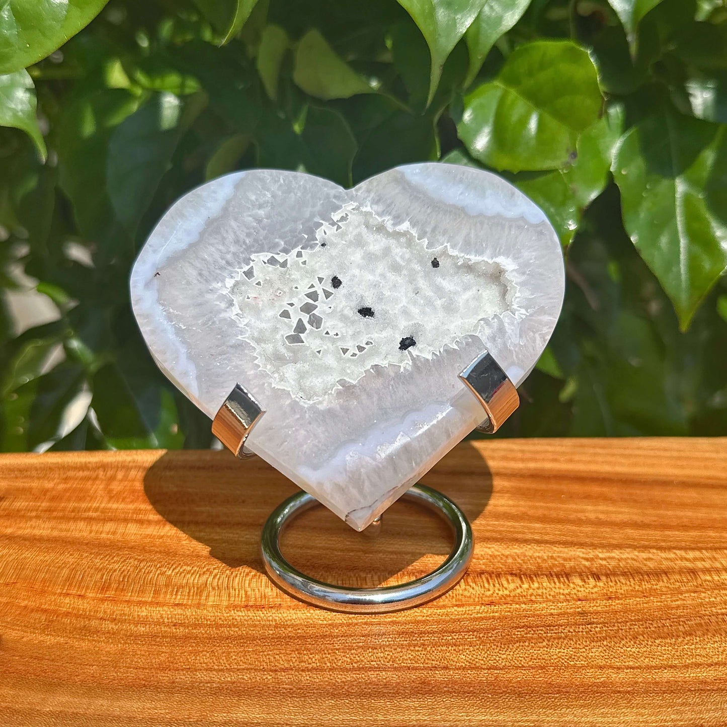 Druzy Agate Heart