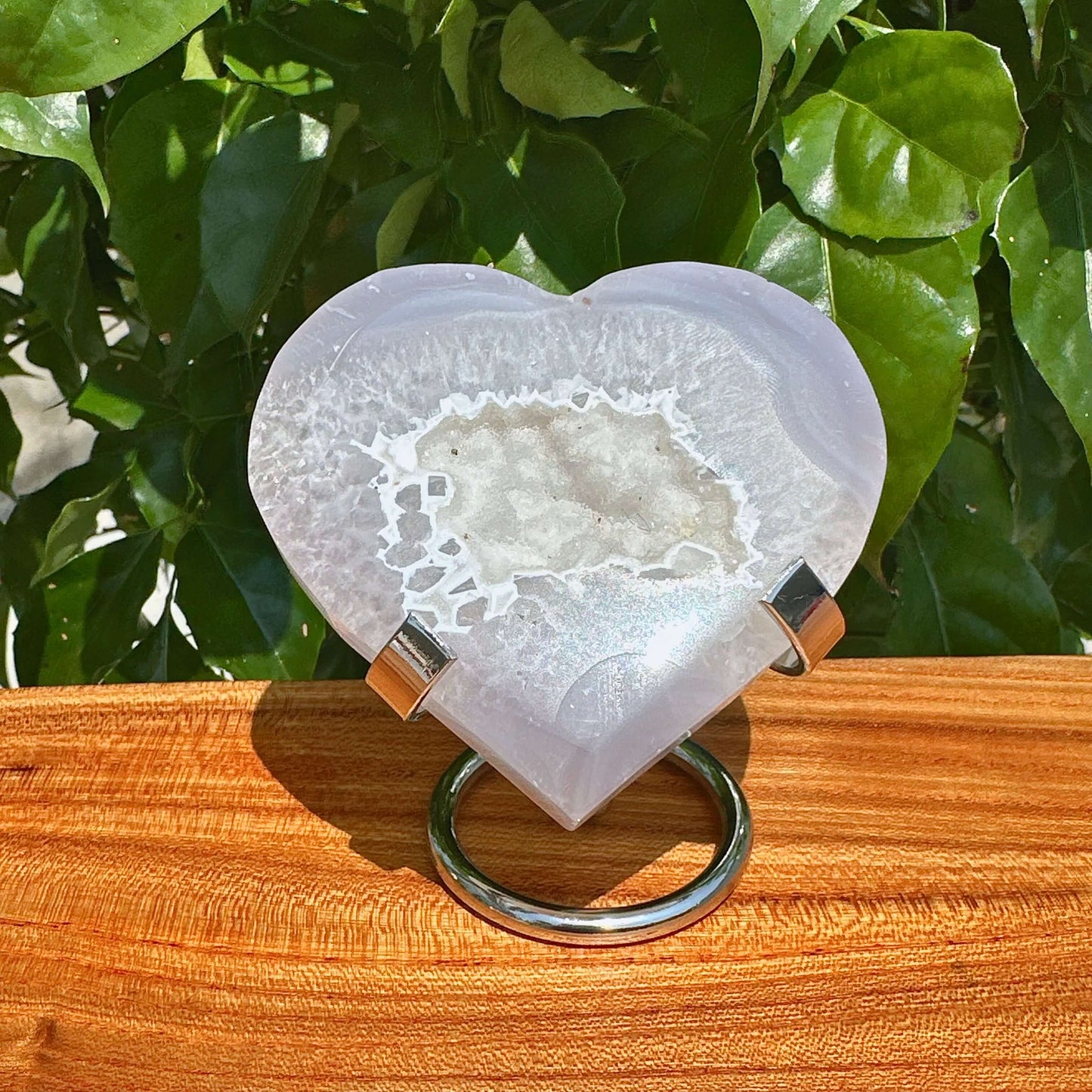 Druzy Agate Heart