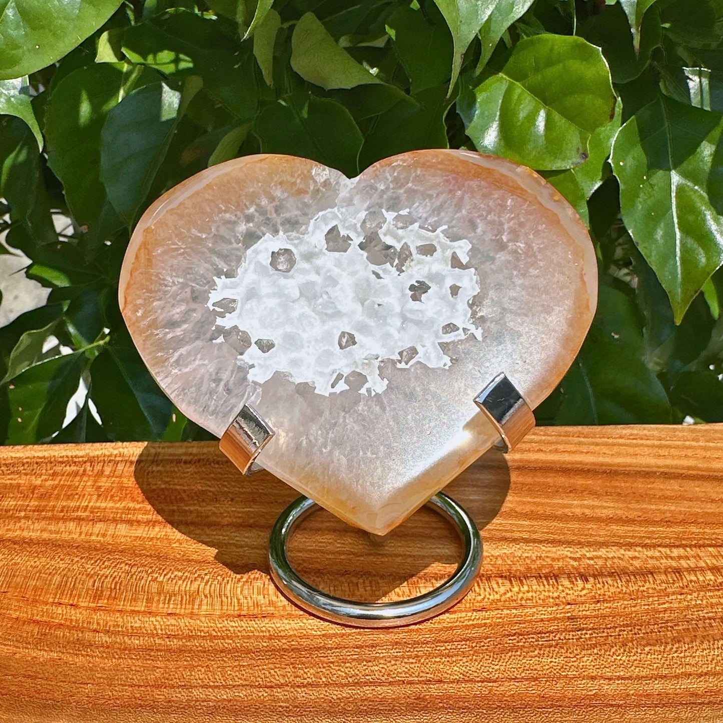 Druzy Agate Heart