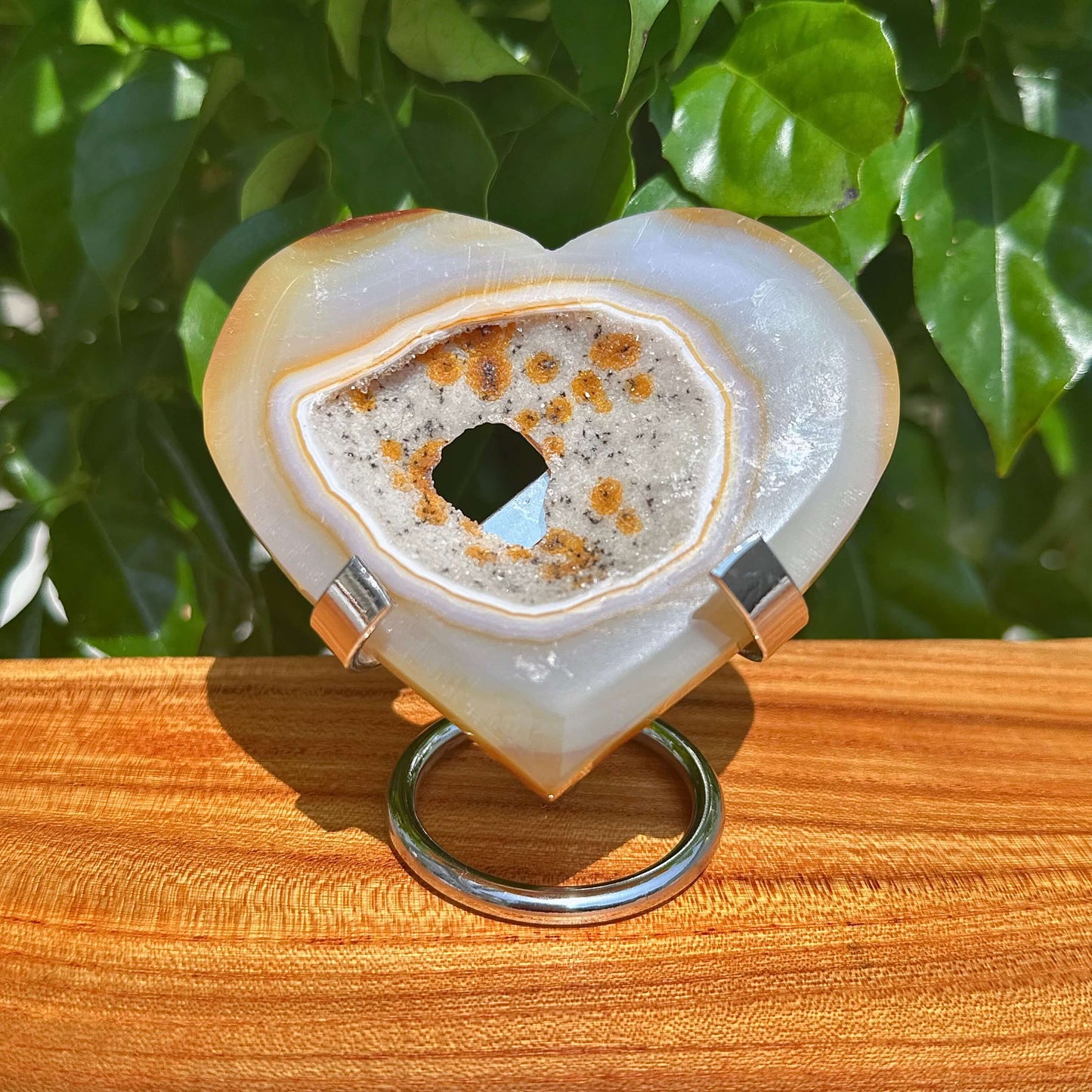 Druzy Agate Heart
