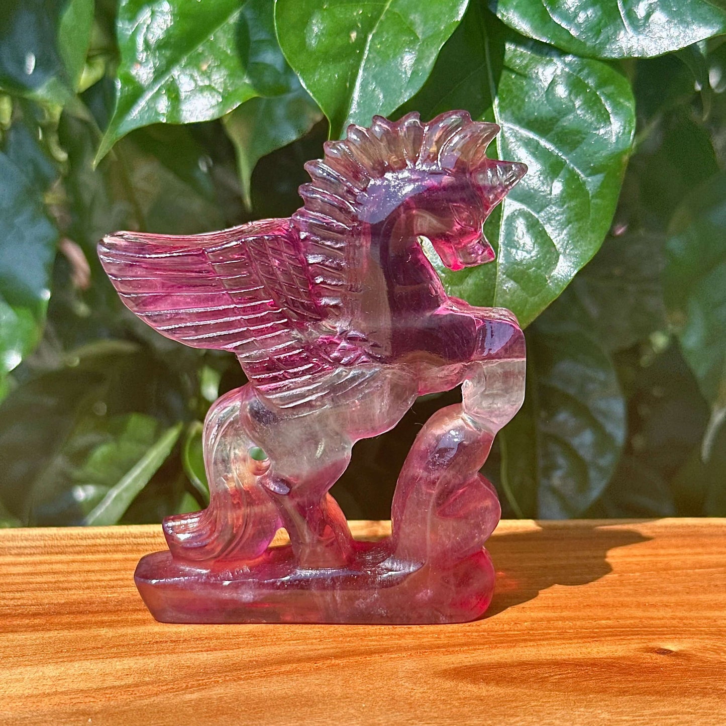 Candy Fluorite Unicorn Carving