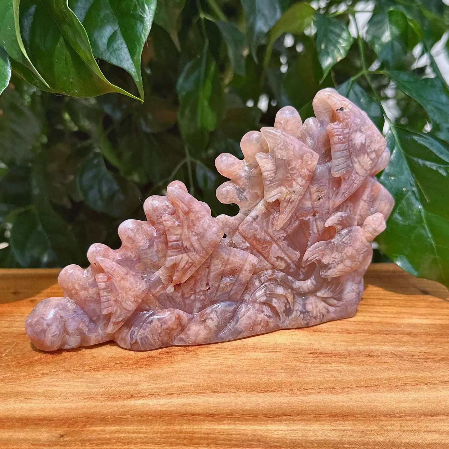 Flower Agate Underwater World Carving