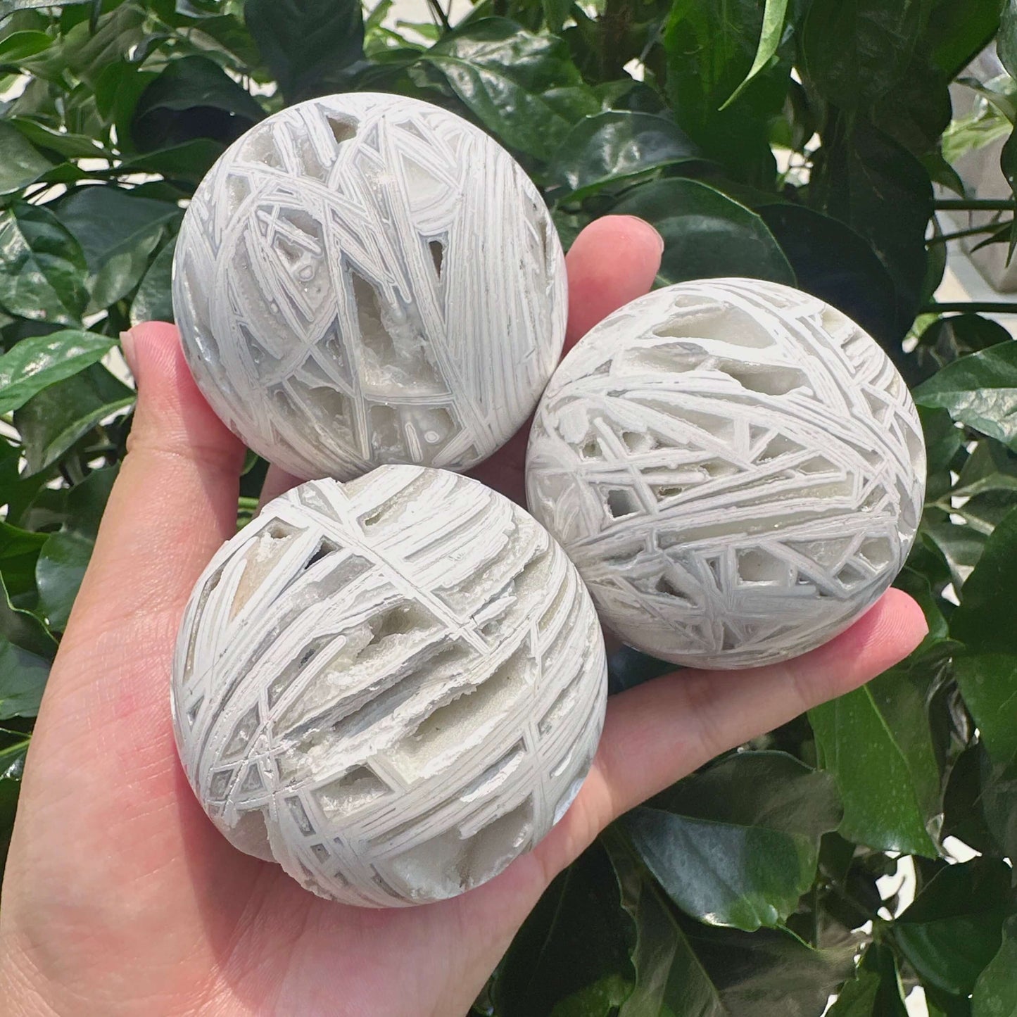 White Mexican Agate Sphere