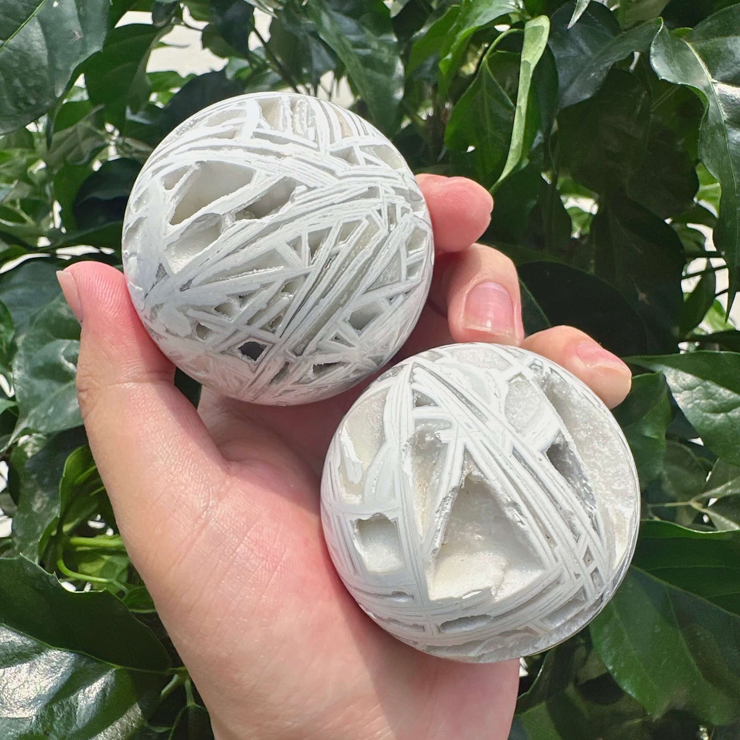 White Mexican Agate Sphere