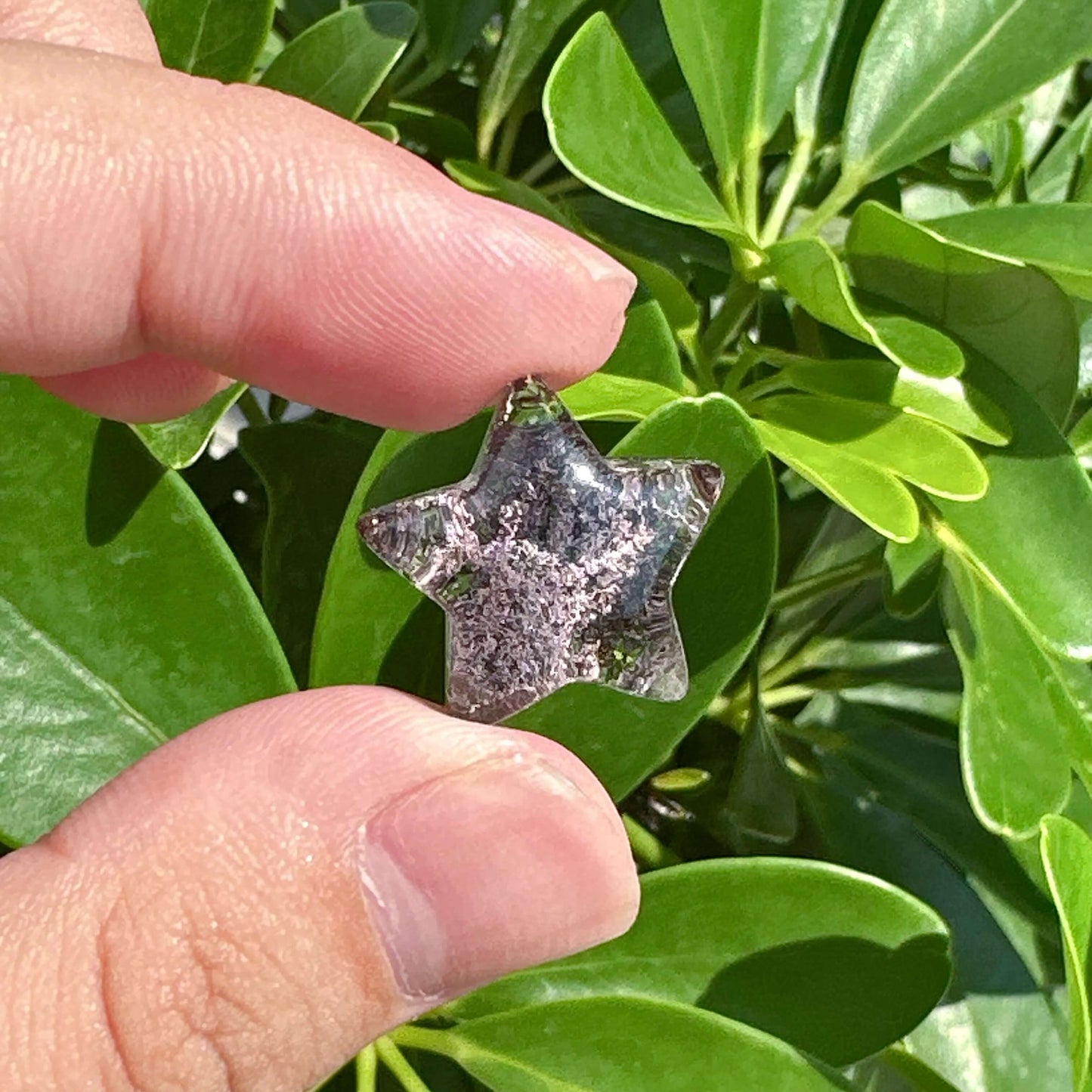 Garden Quartz Five Star Carving