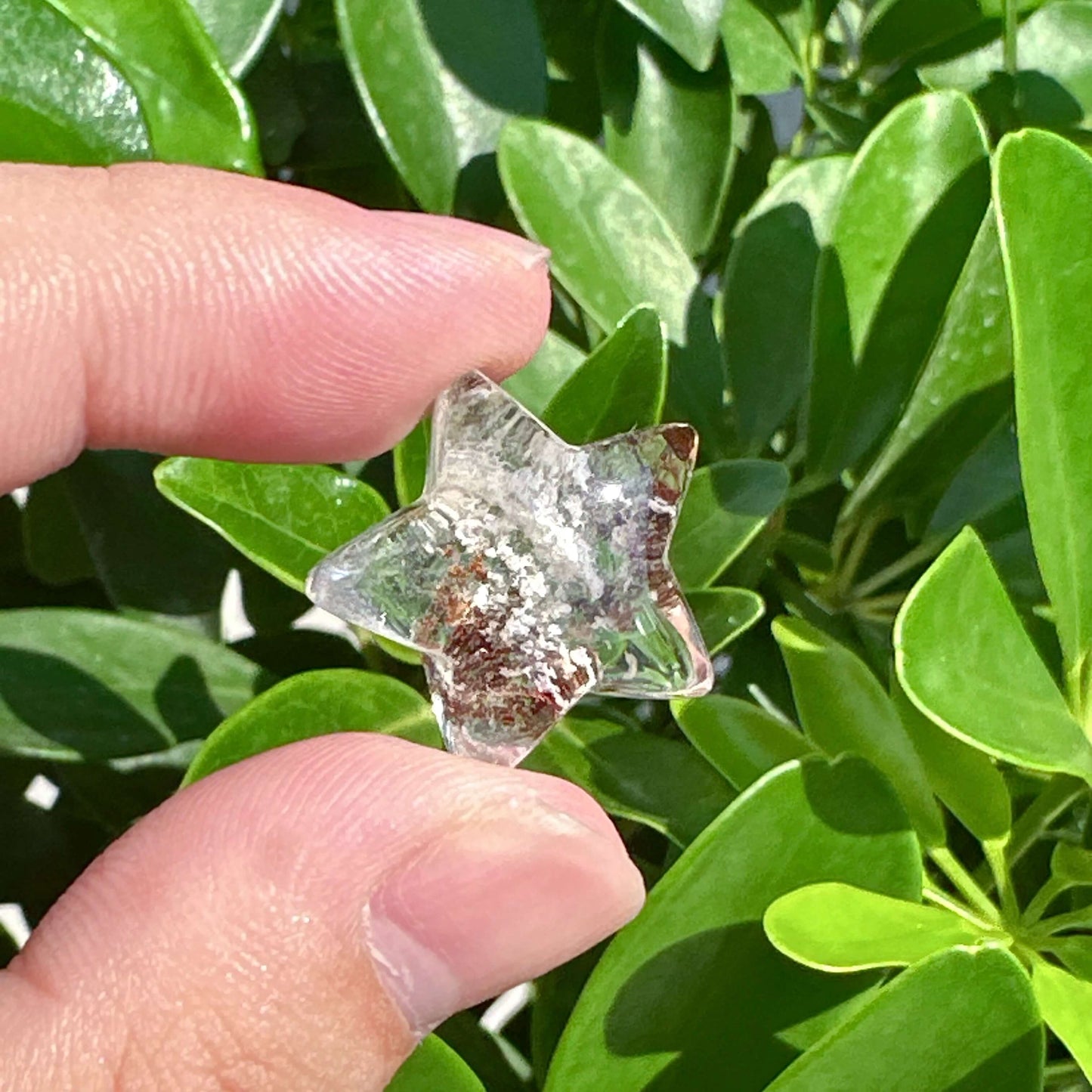 Garden Quartz Five Star Carving