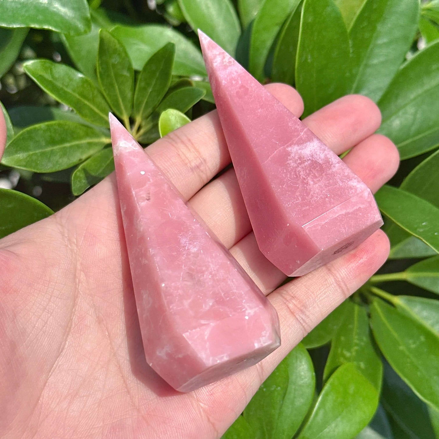 Pink Opal Diamond Carving