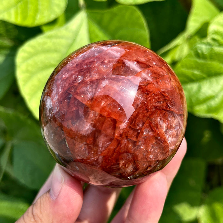 Fire Quartz Sphere