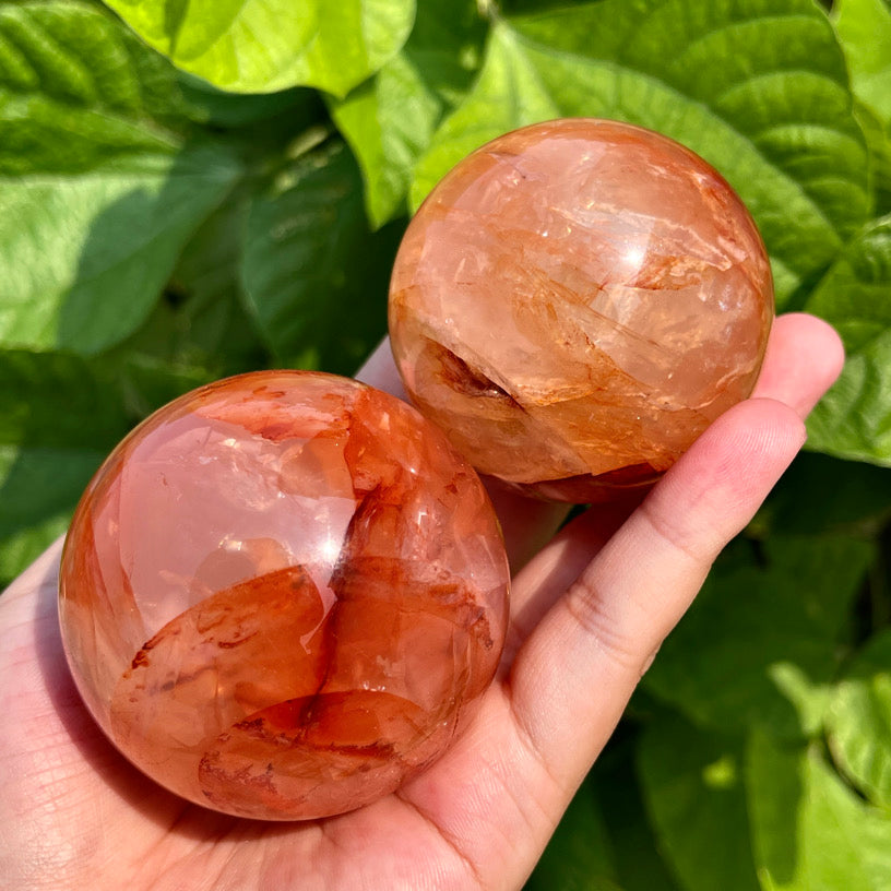 Fire Quartz Sphere