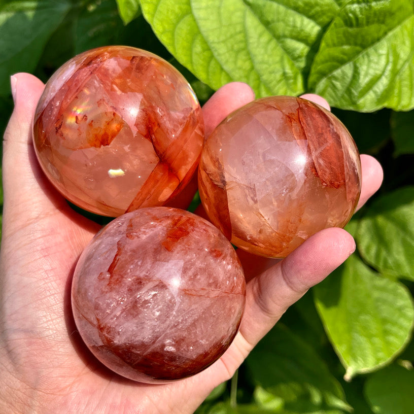 Fire Quartz Sphere