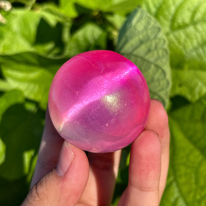 Aura Selenite Sphere