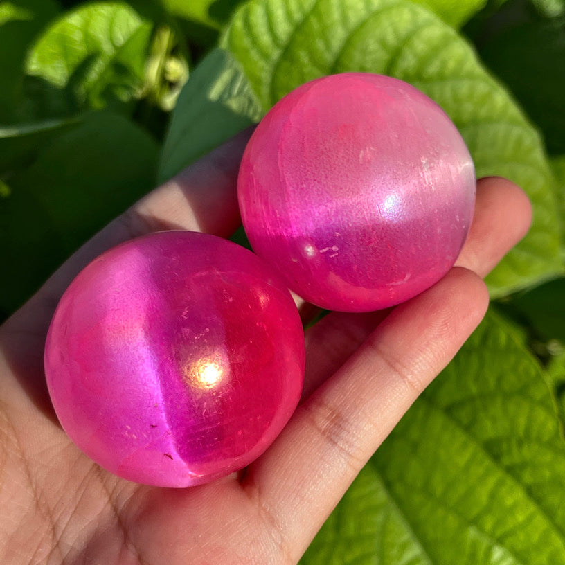 Aura Selenite Sphere