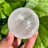 White Calcite Sphere