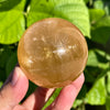 Honey Calcite Sphere