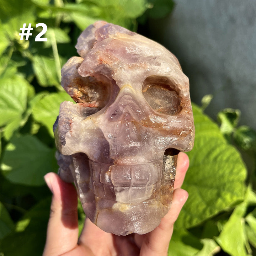 Amethyst Cluster Skull 1PC