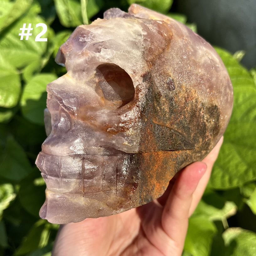 Amethyst Cluster Skull 1PC