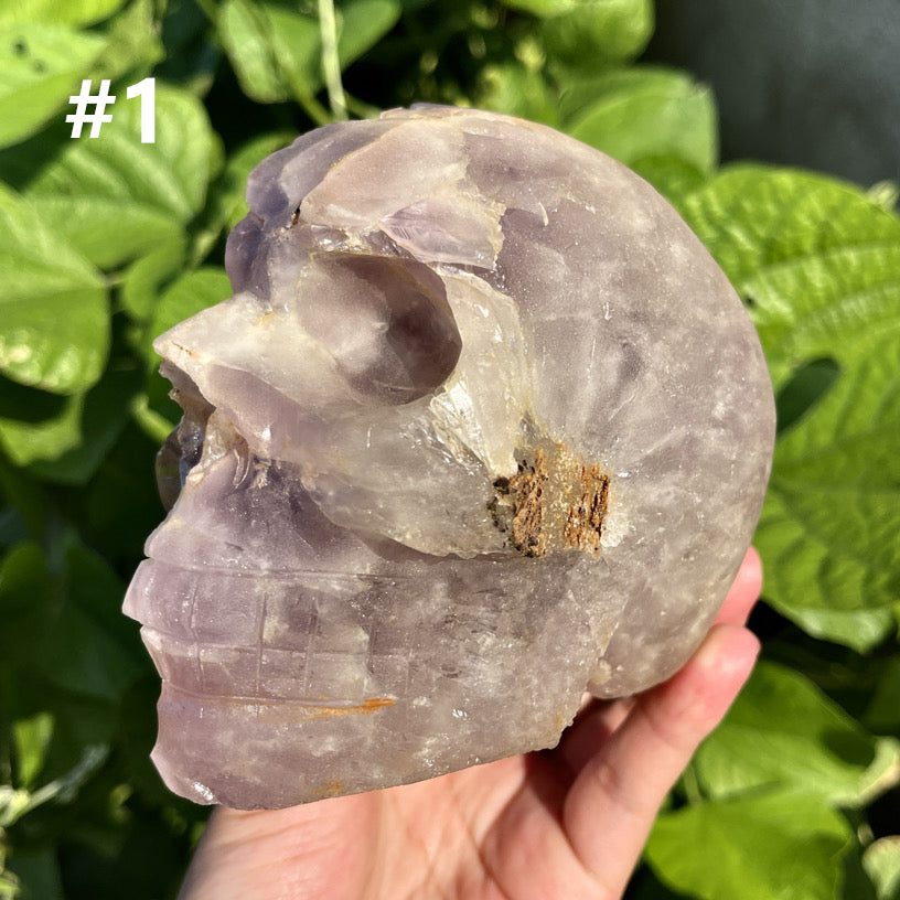 Amethyst Cluster Skull 1PC