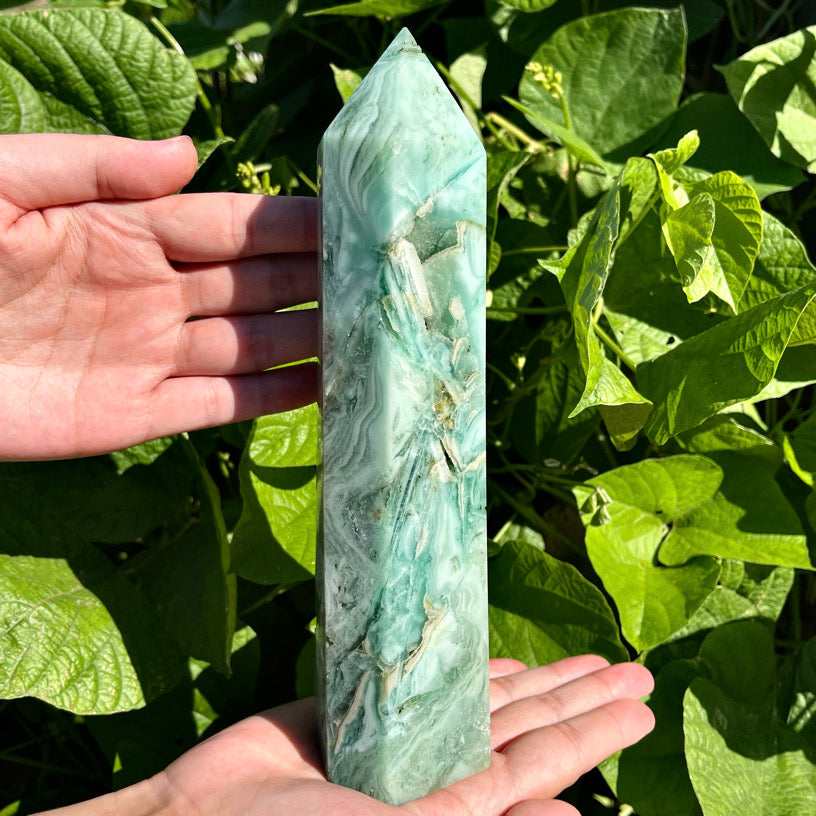 8.5″+ Chrysoprase Tower