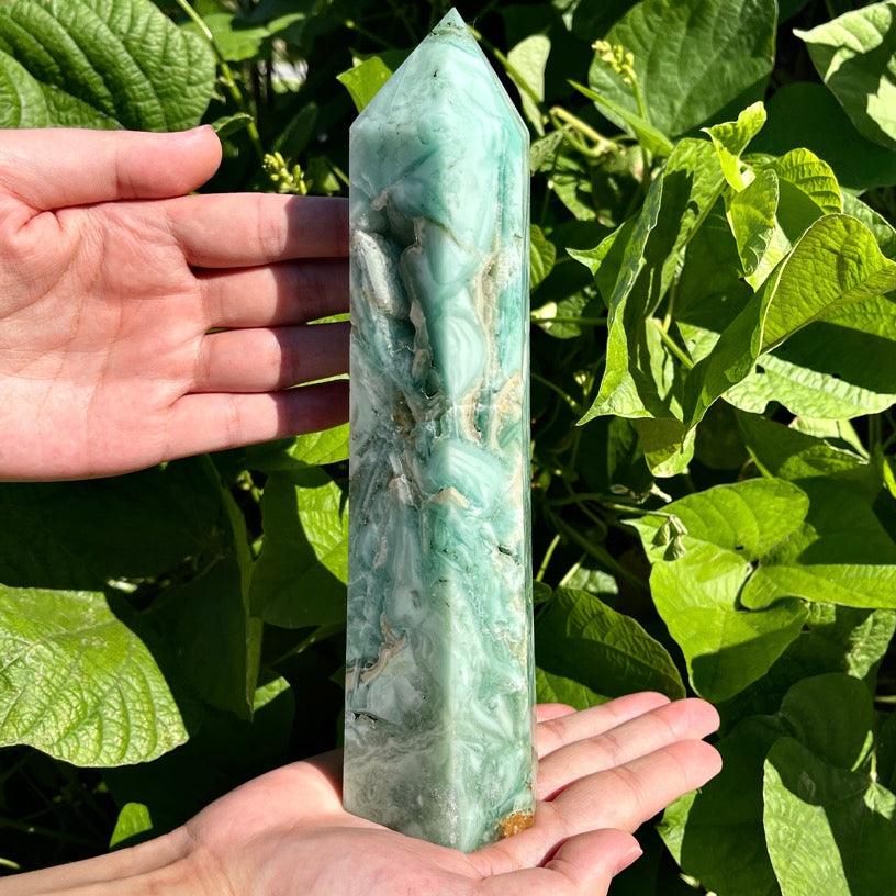 8.5″+ Chrysoprase Tower