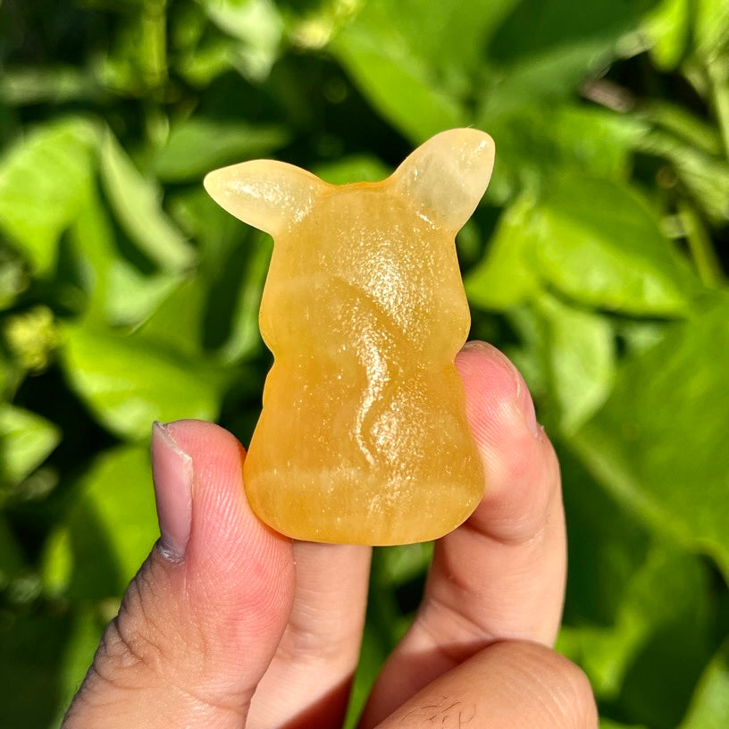 Yellow Calcite Pikachu