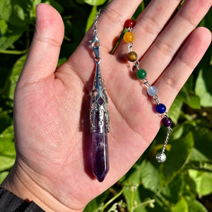 7 Chakra Crystal Pendulum