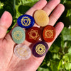 7 Chakra Palm Stone