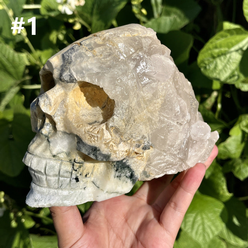 Pink Calcite Skull