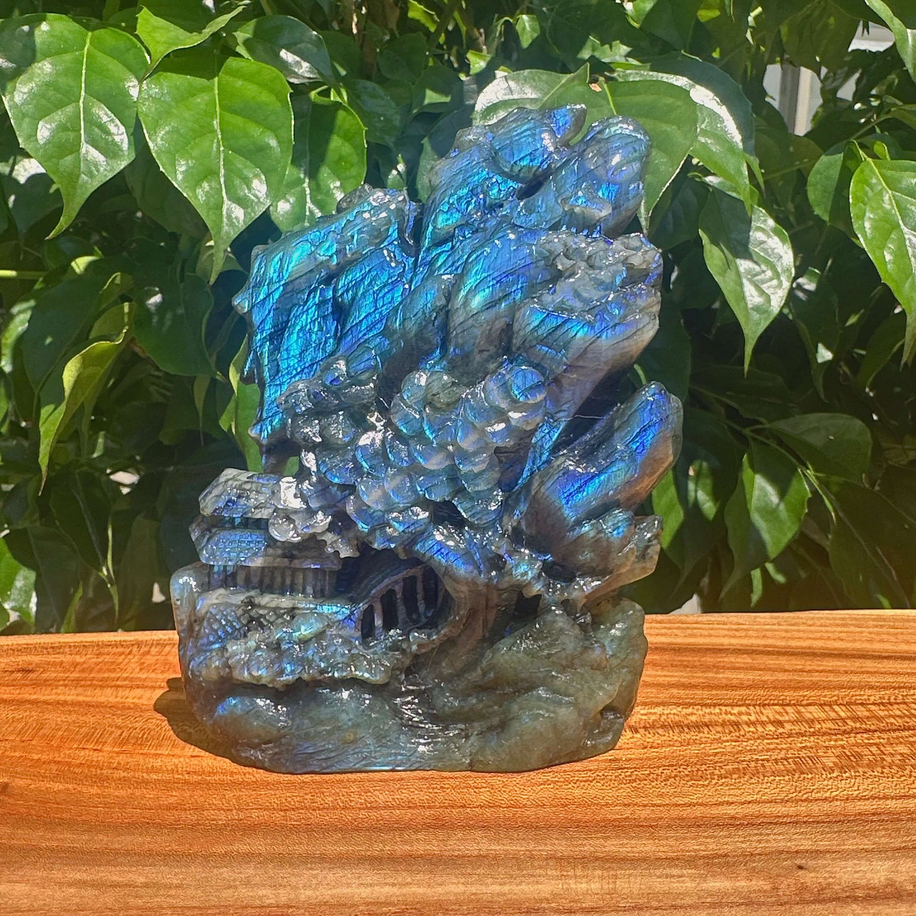 Labradorite Landscape Carving