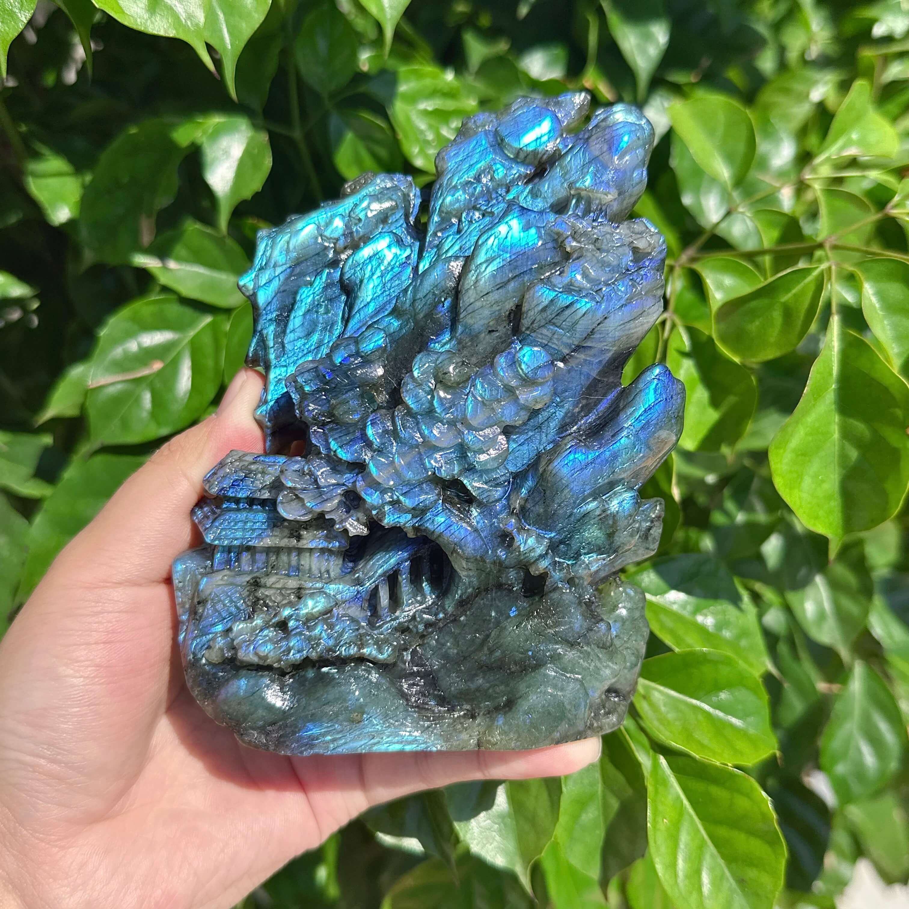 Labradorite Landscape Carving