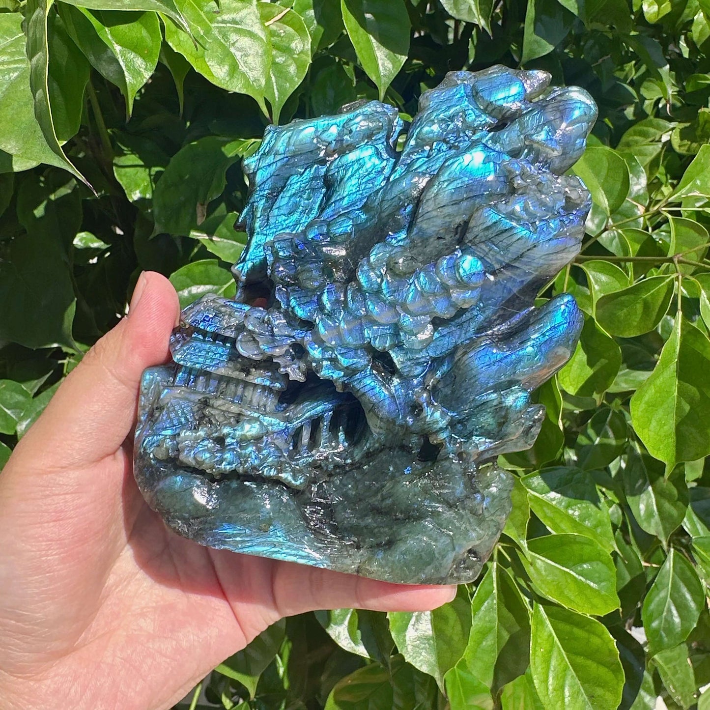 Labradorite Landscape Carving