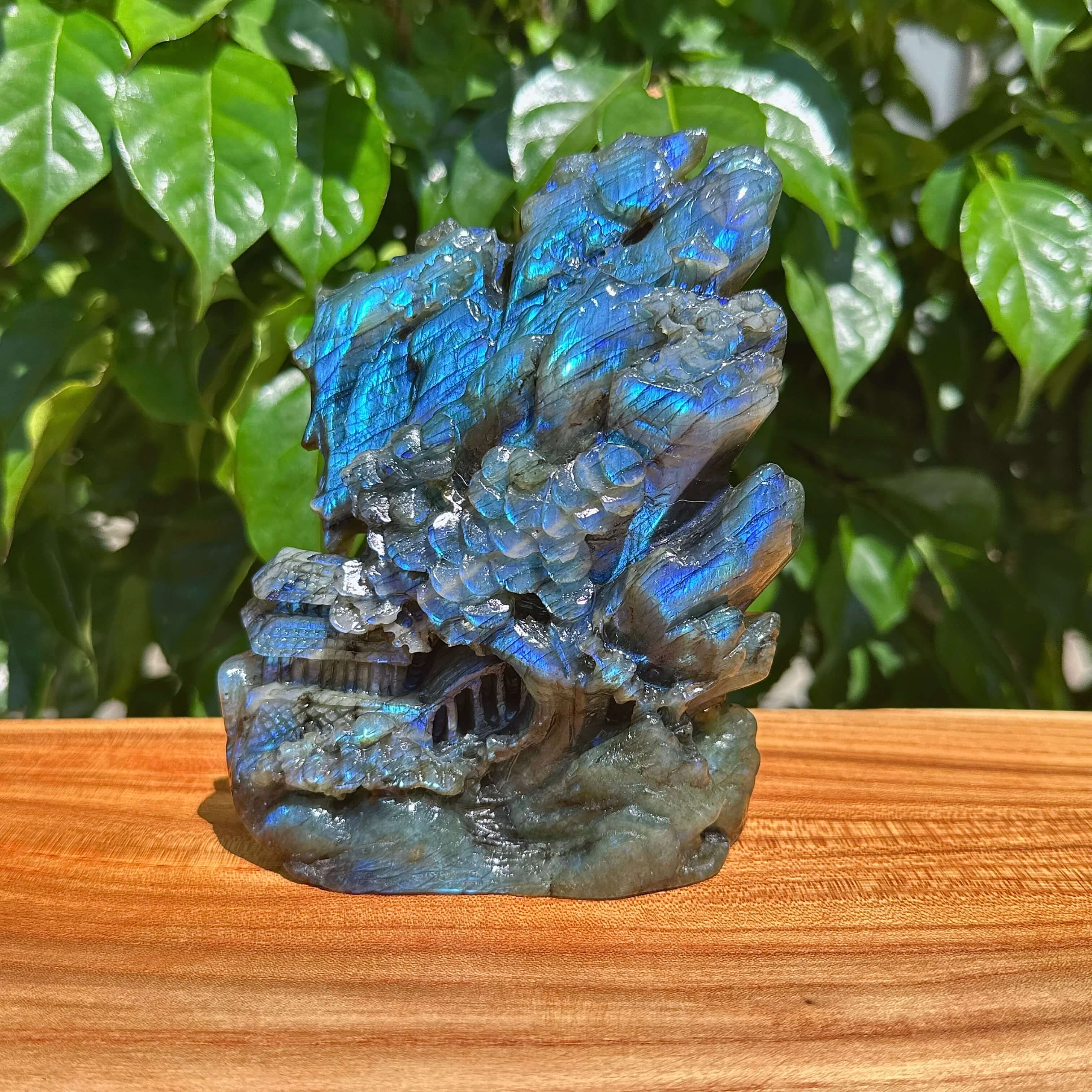Labradorite Landscape Carving