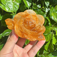 Golden Healer Rose Carving