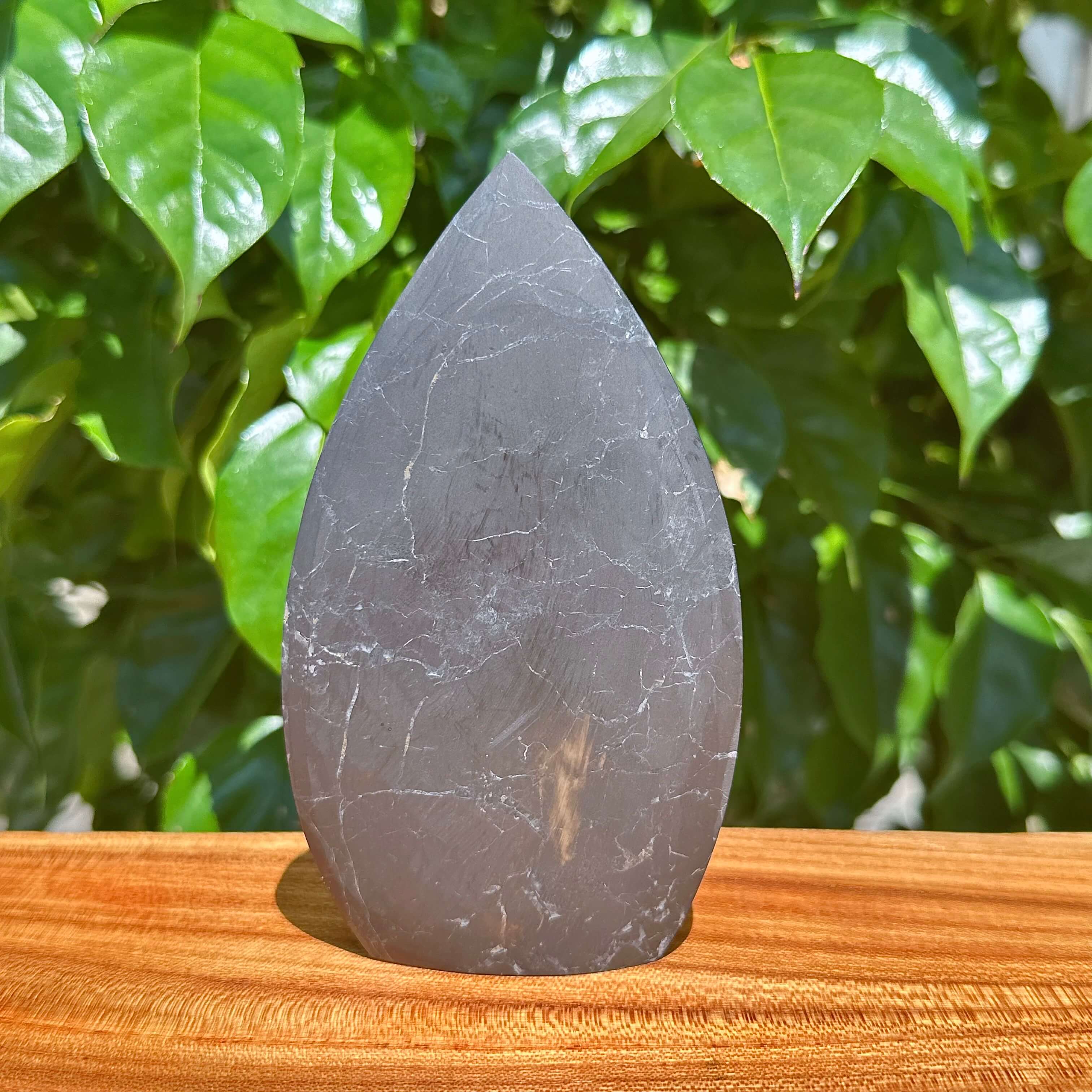 Shungite Teardrop Ornament