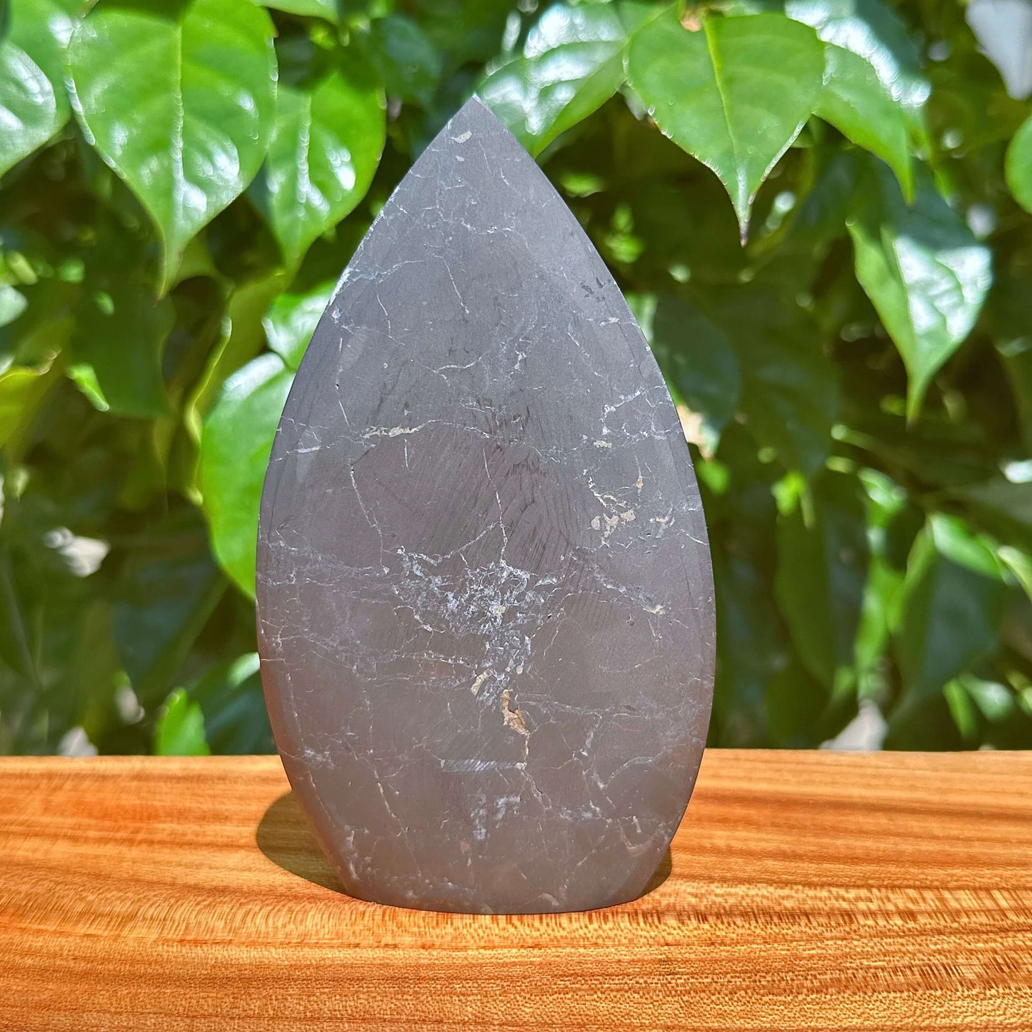 Shungite Teardrop Ornament