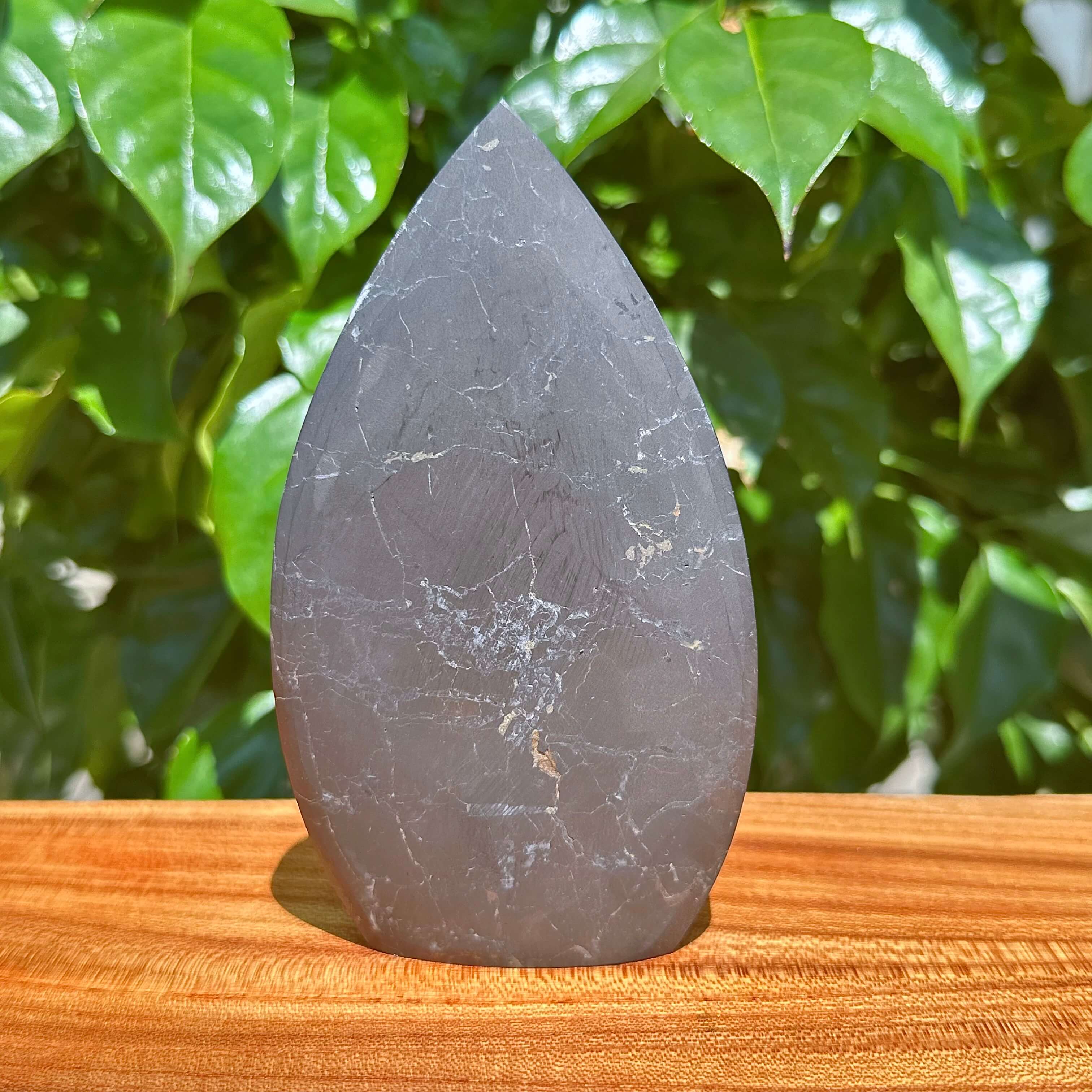 Shungite Teardrop Ornament