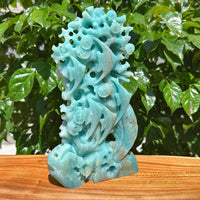Amazonite Underwater World Carving