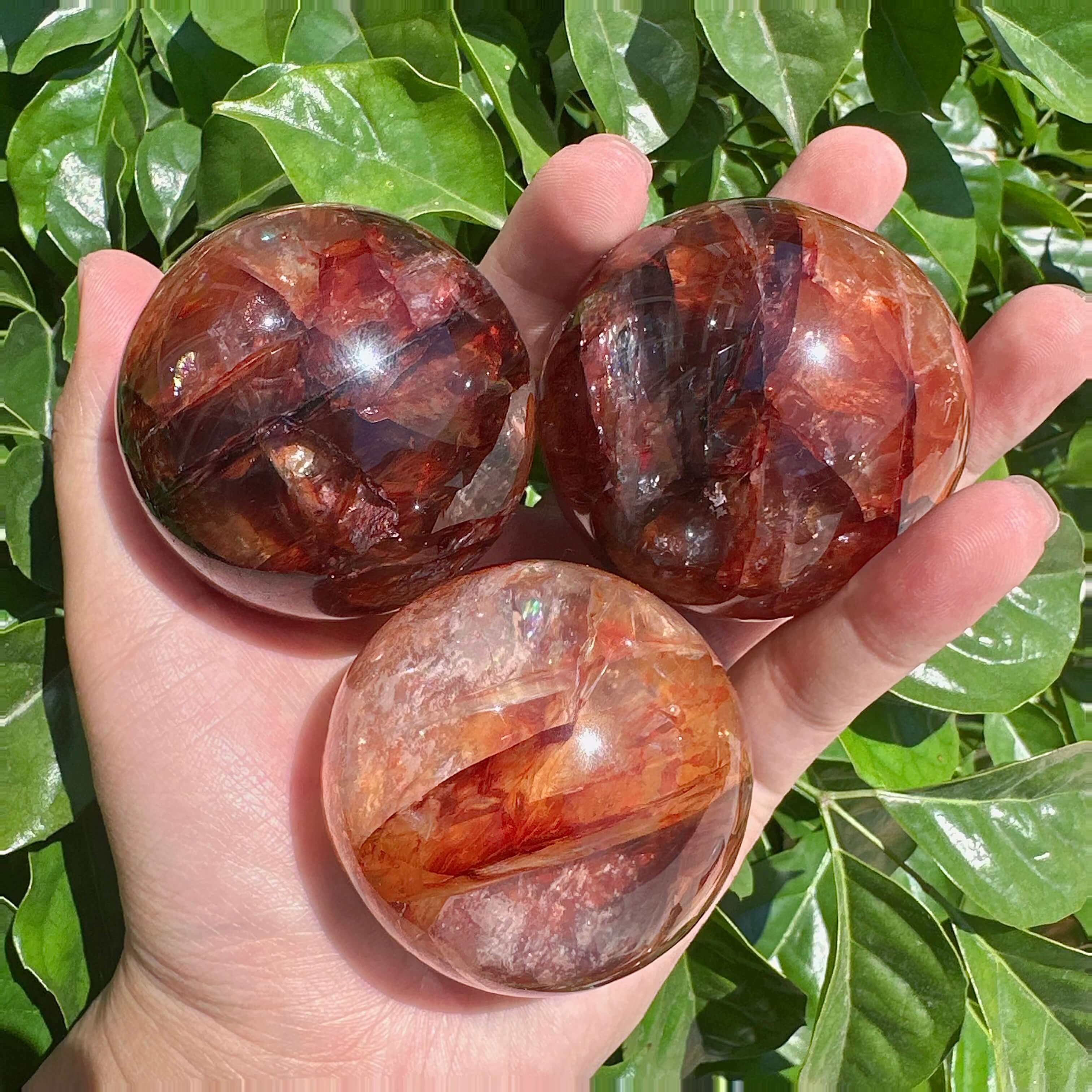 Fire Quartz Sphere