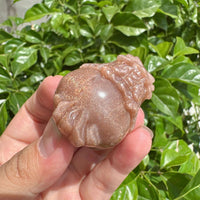 Golden Sunstone Dragon Turtle Carving
