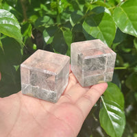 Clear Quartz Cube Carving