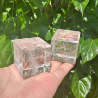 Clear Quartz Cube Carving