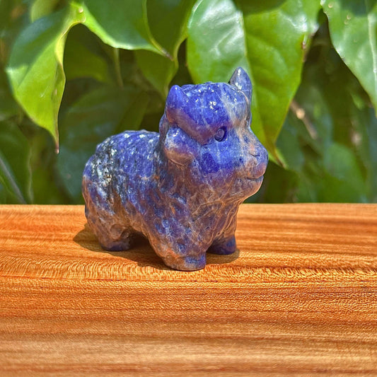Crystal Highland Cattle Carving