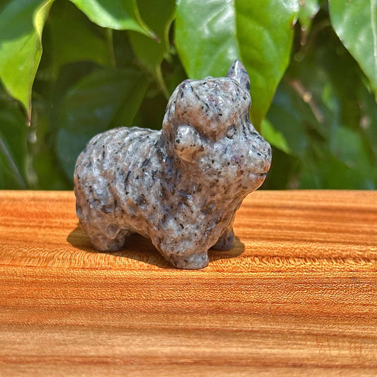 Crystal Highland Cattle Carving