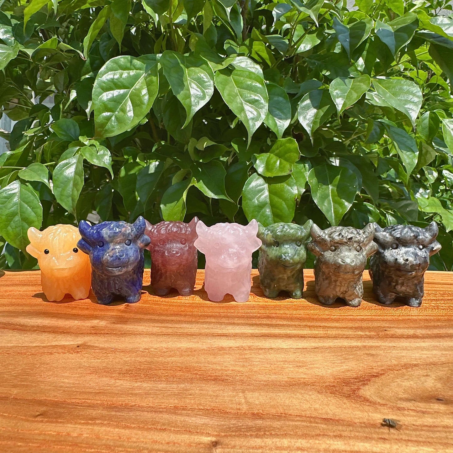 Crystal Highland Cattle Carving